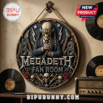 Megadeth Vic Rattlehead Limited Edition Wooden Door Sign