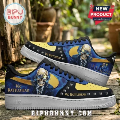 Megadeth Vic Rattlehead Rust in Peace Custom Air Force 1 Sneakers