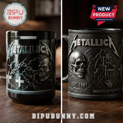 Metallica Master of Puppets Skull Collectible Ceramic Mug