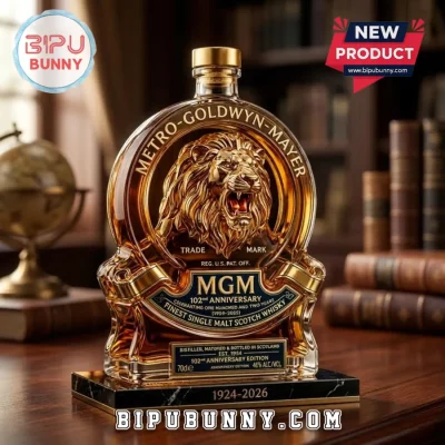 Metro-Goldwyn-Mayer x MGM 102nd Anniversary Collectible Whiskey Bottle