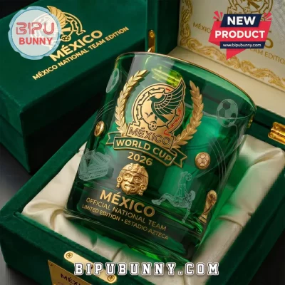 Mexico National Team 2026 World Cup Green Glass Whiskey