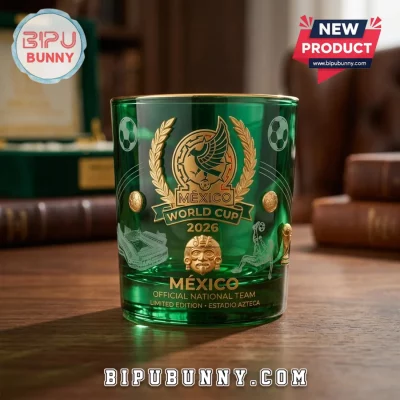 Mexico National Team 2026 World Cup Green Glass Whiskey
