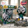 MF DOOM 30th Anniversary vinyl figure wearing a signature metal mask, green hoodie, and yellow boots with a display base.!