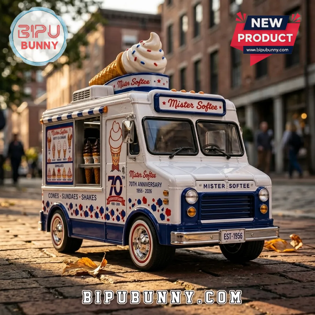 Mister Softee 70th Anniversary Ice Cream Truck Die Cast Model Mister Softee 70th Anniversary Ice Cream Truck Die Cast Model