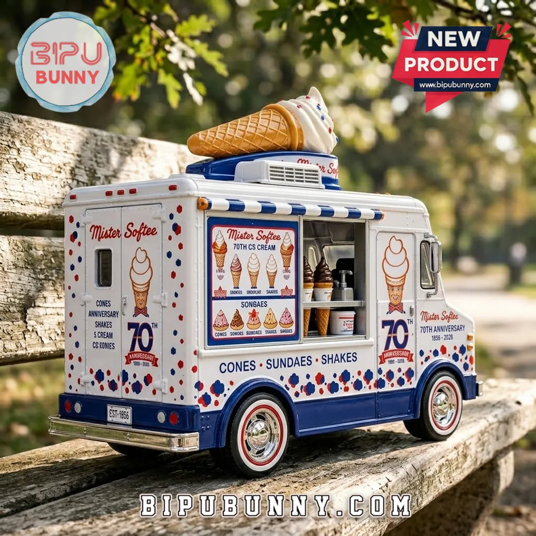 Mister Softee 70th Anniversary Ice Cream Truck Die Cast Model Mister Softee 70th Anniversary Ice Cream Truck Die Cast Model