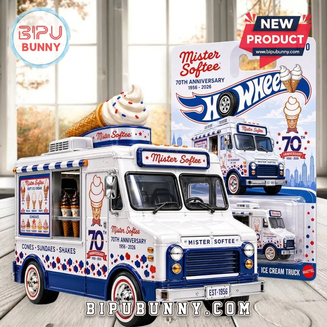 Mister Softee 70th Anniversary Ice Cream Truck Die Cast Model Mister Softee 70th Anniversary Ice Cream Truck Die Cast Model