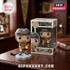 Mitch Marner Funko Pop vinyl figure in Vegas Golden Knights jersey standing on circular stand next to branded box.!