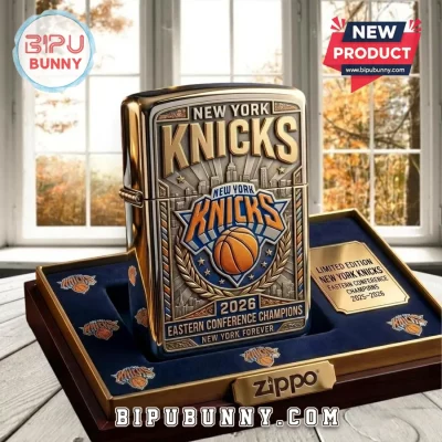 New York Knicks 2026 Eastern Conference Champions Embossed Zippo Lighter Case