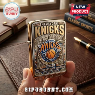 New York Knicks 2026 Eastern Conference Champions Embossed Zippo Lighter Case