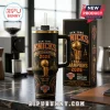 New York Knicks 2026 NBA Champions 40oz stainless steel tumbler with handle, straw, and gold championship trophy graphic.!
