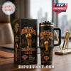 New York Knicks 2026 NBA Champions 40oz stainless steel tumbler with handle and matching gift box on office desk.!