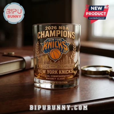 New York Knicks 2026 NBA Champions Collector Edition Whiskey Glass