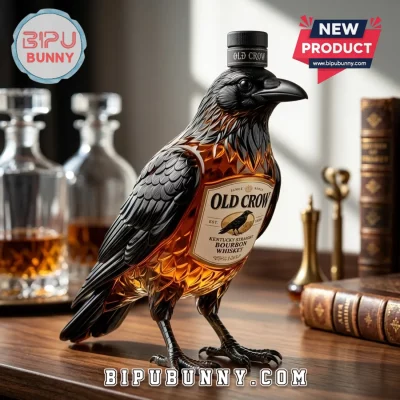 Old Crow Kentucky Straight Bourbon Whiskey Decanter