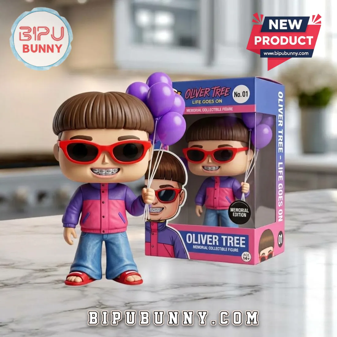 Oliver Tree Life Goes On Memorial Edition Sculpted Vinyl Art Display Figure Oliver Tree Life Goes On Memorial Edition Sculpted Vinyl Art Display Figure