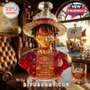One Piece Monkey D. Luffy faceted crystal decanter bottle engraved with 30th anniversary text and pirate quote on wood desk.!