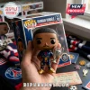 Ousmane Dembélé Funko Pop vinyl figure wearing a Paris Saint-Germain jersey holding a silver trophy replica in hand.!