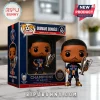 Ousmane Dembélé Funko Pop vinyl figure in PSG kit holding a silver Champions League trophy in front of its display box.!