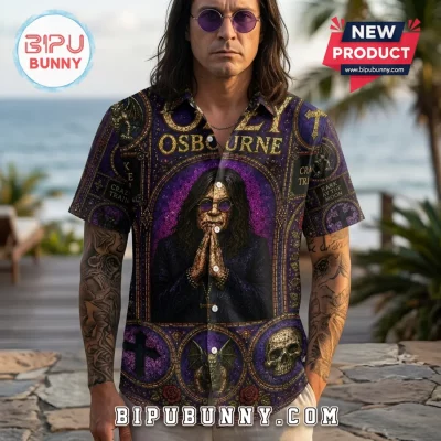 Ozzy Osbourne Crazy Train Bark at the Moon Hawaiian Shirt