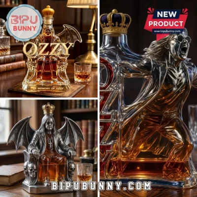 Ozzy Osbourne Limited Edition Glass Whiskey Decanter