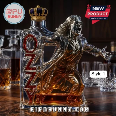 Ozzy Osbourne Limited Edition Glass Whiskey Decanter