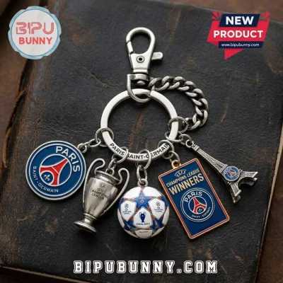 Paris Saint Germain Champions League Winners 2026 Metal Keychain