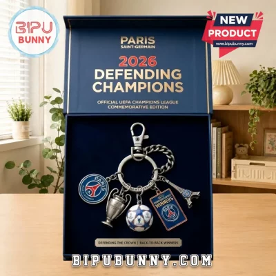 Paris Saint Germain Champions League Winners 2026 Metal Keychain