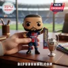 Kylian Mbappé vinyl figure wearing Paris Saint-Germain kit with Champions 2026 scarf and miniature trophy on desk.!