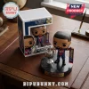 Vinyl soccer player figure in PSG kit holding a Champions League trophy on a marble base with matching display box.!