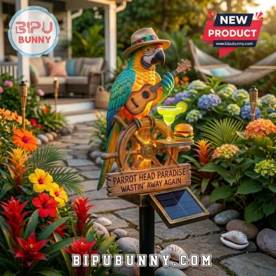 Parrot Head Tropical Solar Lights