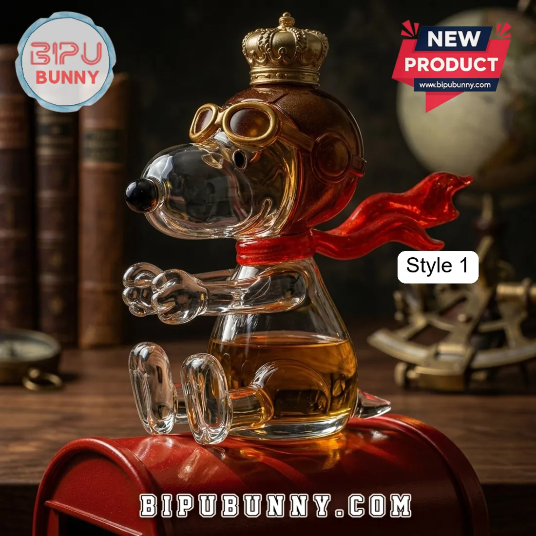 Peanuts Snoopy Flying Whiskey Decanter Peanuts Snoopy Flying Whiskey Decanter