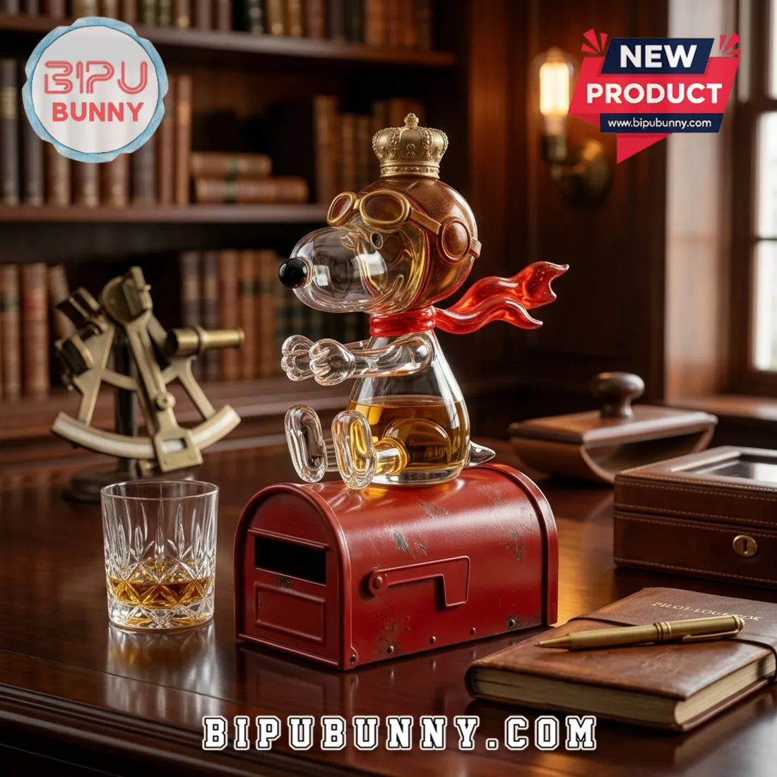 Peanuts Snoopy Flying Whiskey Decanter Peanuts Snoopy Flying Whiskey Decanter