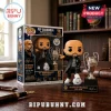 Pep Guardiola Funko Pop figure with trophy and Manchester City ball on wooden desk with product box in background.!
