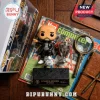 Pep Guardiola vinyl figure with Champions League trophy, soccer ball, and base plate on a vintage soccer magazine.!