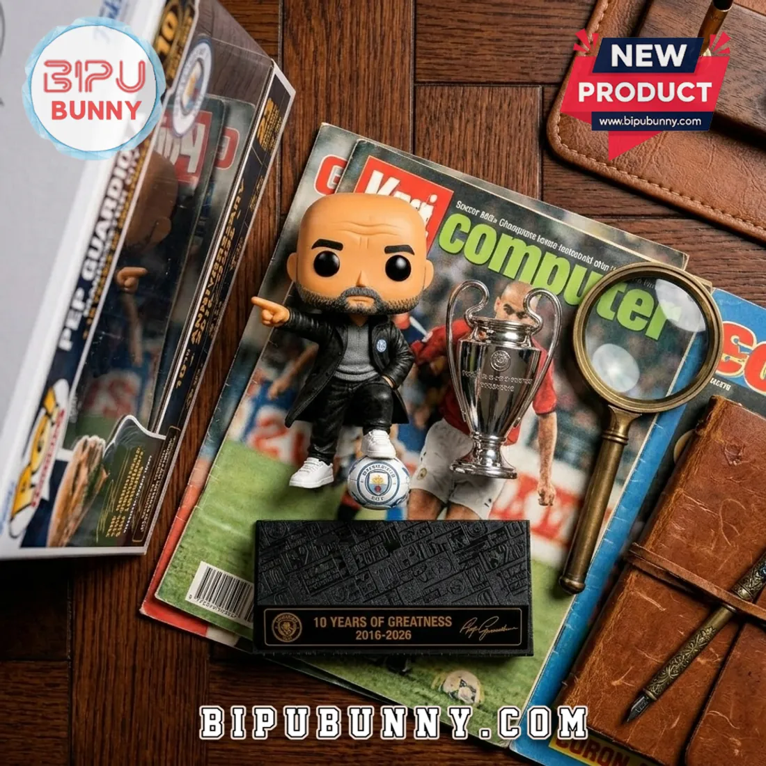 Pep Guardiola Manchester City 10 Years of Greatness Vinyl Figure Pep Guardiola Manchester City 10 Years of Greatness Vinyl Figure