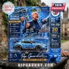 Hot Wheels premium Pep Guardiola Manchester City die-cast sports car in blue packaging with trophy graphics and text.!
