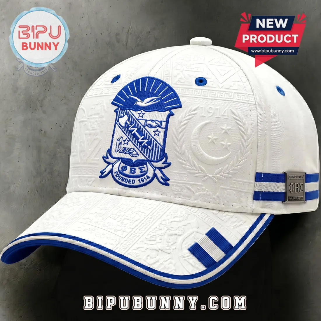 Phi Beta Sigma Fraternity 1914 Embossed Premium Baseball Cap Phi Beta Sigma Fraternity 1914 Embossed Premium Baseball Cap