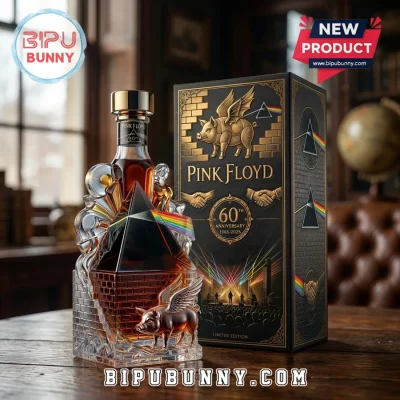 Pink Floyd 60th Anniversary Iconic Albums Collectible Whiskey Decanter