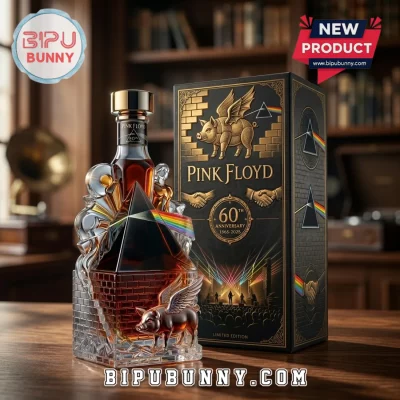 Pink Floyd 60th Anniversary Iconic Albums Collectible Whiskey Decanter