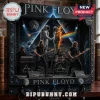 Pink Floyd 3D shadow box wall decor with band members on moon surface, Wish You Were Here astronauts, and prism graphic.!