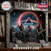 Pink Floyd framed 3D diorama featuring band members on stage with The Dark Side of the Moon prism graphics and metal frame.!