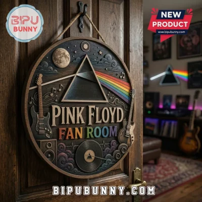 Pink Floyd Dark Side of the Moon Limited Edition Wooden Door Sign