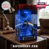 Pink Floyd resin night light featuring a prism, guitar, and blue LED swirl effect on a wooden desk.!