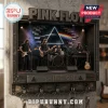 Pink Floyd wall-mounted key holder featuring a miniature band stage, Prism logo, and Shine On text with five metal hooks.!