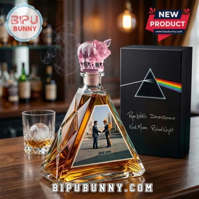 Pink Floyd x Dark Side of the Moon 60th Anniversary Glass Rum Decanter