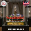 Portugal national football team figurine set with UEFA Nations League 2025 trophy in glass display case.!