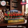 Portugal national football team trophy figurine display with UEFA Nations League 2025 plaque on a wooden desk background.!
