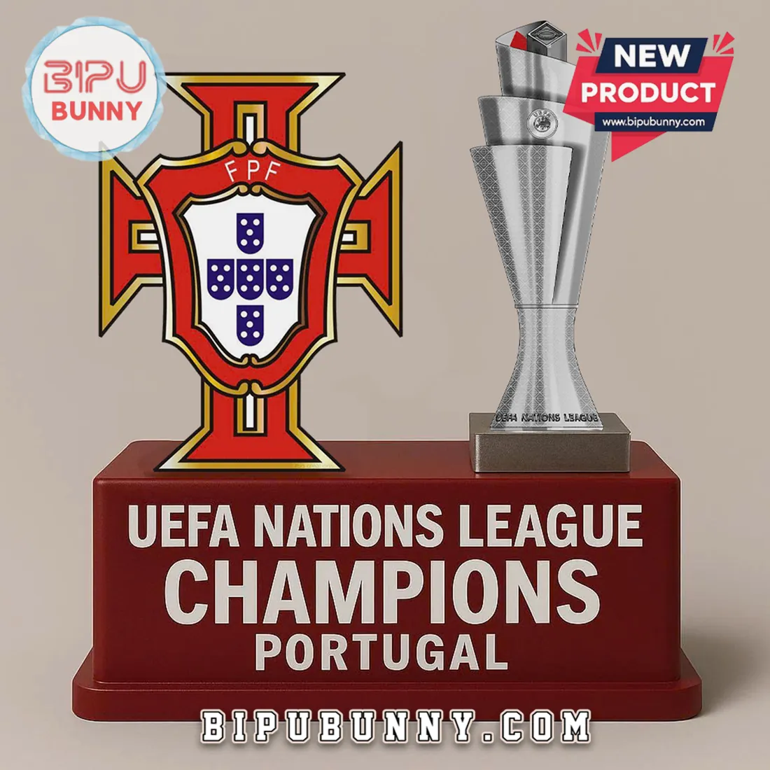 Portugal National Football Team UEFA Nations League Champions Acrylic Plaque Portugal National Football Team UEFA Nations League Champions Acrylic Plaque