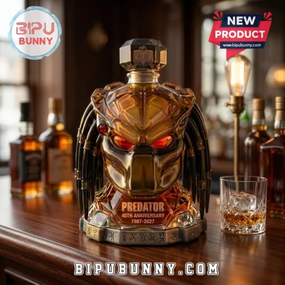 Predator 40th Anniversary 1987-2027 Bio-Mask Helmet Glass Whiskey Decanter