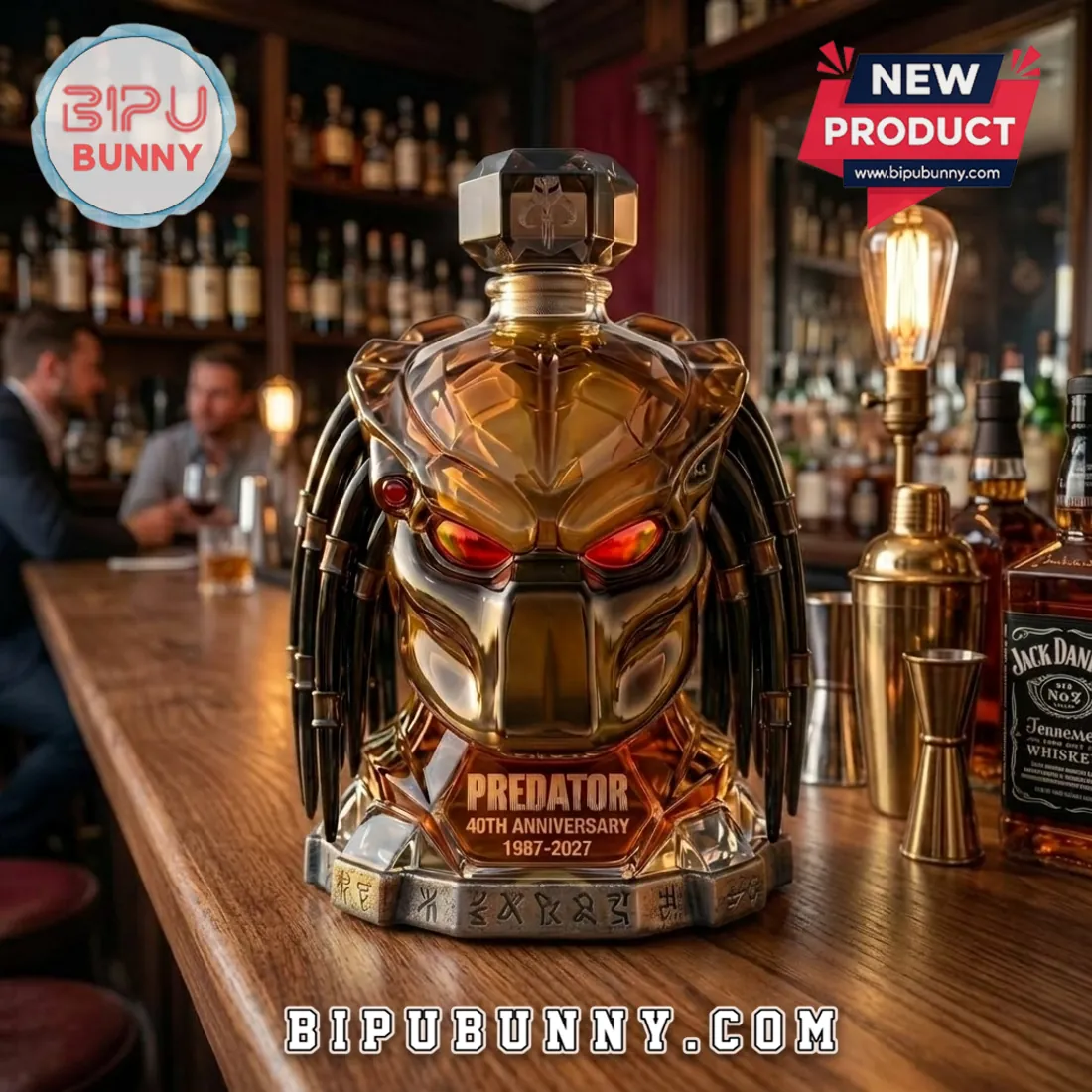 Predator 40th Anniversary 1987-2027 Bio-Mask Helmet Glass Whiskey Decanter Predator 40th Anniversary 1987-2027 Bio-Mask Helmet Glass Whiskey Decanter