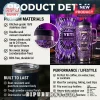 Prince themed stainless steel Yeti tumbler with purple tie-dye design, guitar graphics, and Purple Rain text on a box.!